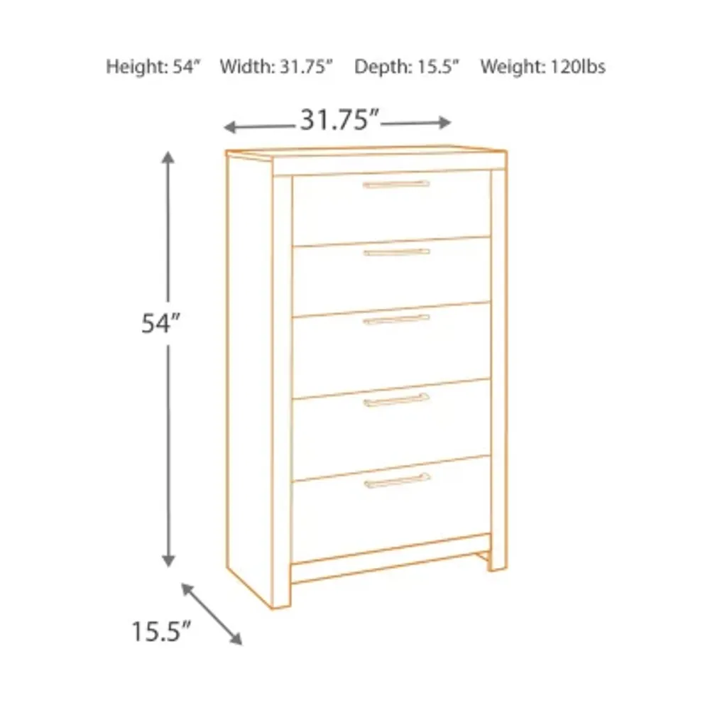 Signature Design by Ashley® Benchcraft® Derekson 5-Drawer Chest