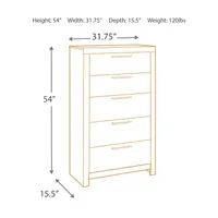 Signature Design by Ashley® Benchcraft® Derekson 5-Drawer Chest