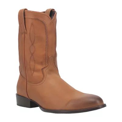 Dingo Mens Hondo Leather Boot Block Heel Cowboy Boots