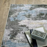 Covington Home Mirabelle Dappled Abstract Washable Indoor Rectangular Area Rug