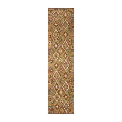 Covington Home Mirabelle Tribal Inspirations Geometric Washable 2'X8' Indoor Rectangular Runner