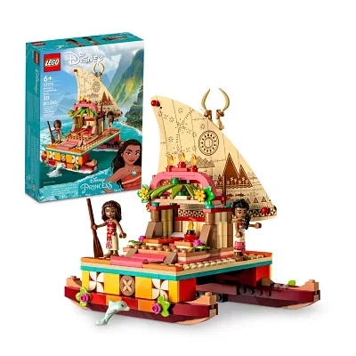 Disney Moanas Wayfinding Boat Building Toy Set (321 Pieces)