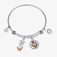 Footnotes Sisters Stainless Steel Bangle Bracelet
