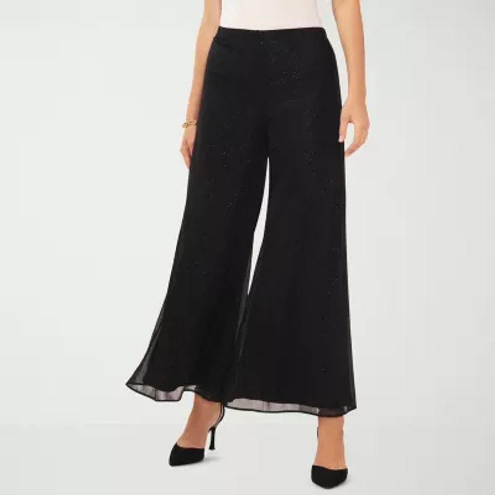 MSK Glitter Womens Wide Leg Palazzo Pant