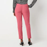 Worthington Womens Mid Rise Slim Pant-Tall