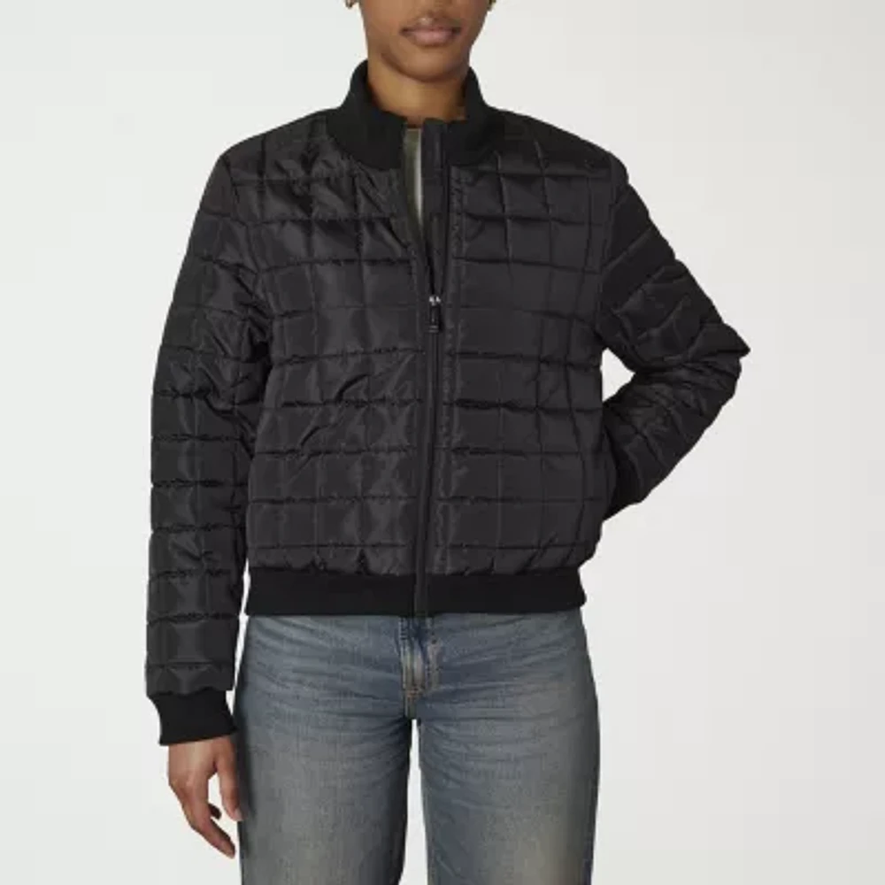 Nicole Miller Womens Lined Midweight Bomber Jacket