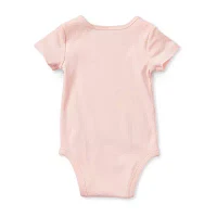 Okie Dokie Baby Girls Round Neck Short Sleeve Bodysuit