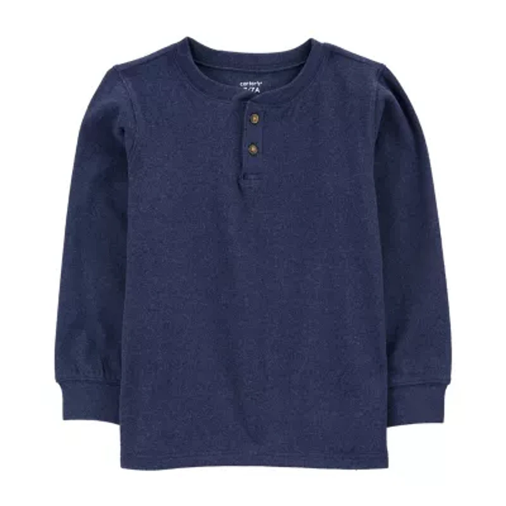 Carter's Little & Big Boys Long Sleeve Henley Shirt