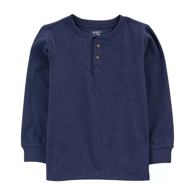 Carter's Little & Big Boys Long Sleeve Henley Shirt