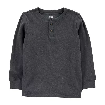 Carter's Little & Big Boys Long Sleeve Henley Shirt