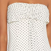 Forever 21 Mesh Polkadot Mini Womens Sleeveless Dots A-Line Dress Juniors