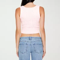 Forever 21 Womens Square Neck Sleeveless Crop Top Juniors