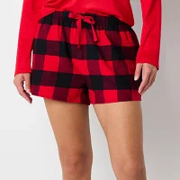 Sleep Chic Womens Flannel Pajama Shorts