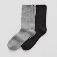 Mixit 2 Pair Crew Socks Womens