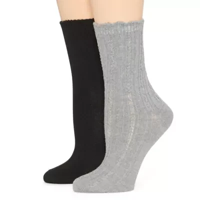 Mixit 2 Pair Crew Socks Womens