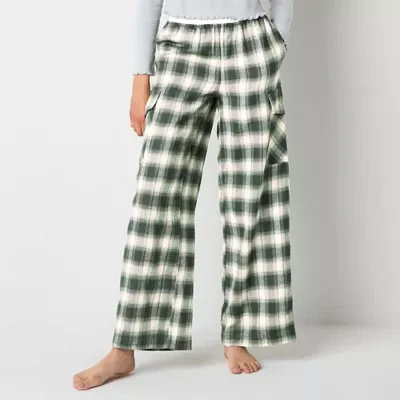 Arizona Body Womens Juniors Flannel Pajama Pants