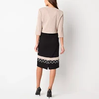 Maya Brooke Womens Jacket Dress