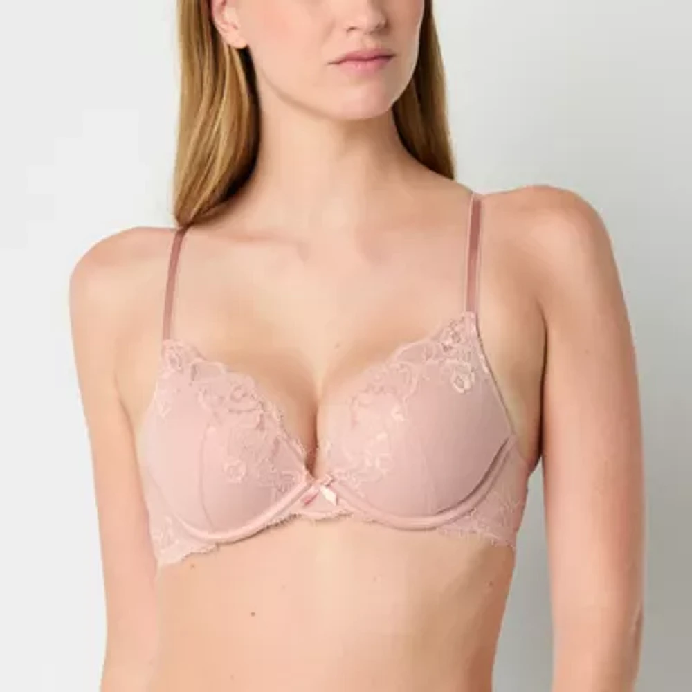 Ambrielle Convertible Lace Push Up Bra