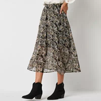 Frye and Co. Womens Midi A-Line Skirt