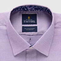 Stafford Royal Texture Mens Regular Fit Long Sleeve Dress Shirt