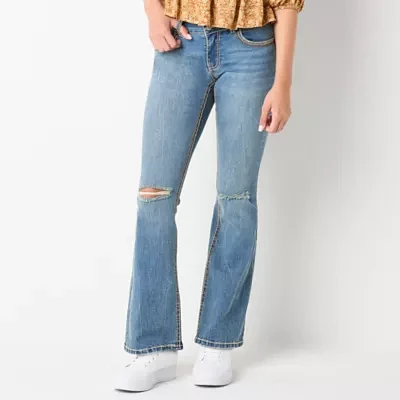 Vanilla Star-Juniors Womens Low Rise Bootcut Jean