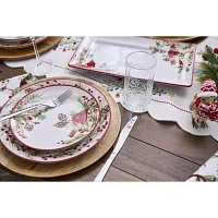 North Pole Trading Co. Holly Berry 4-pc. Stoneware Salad Plate