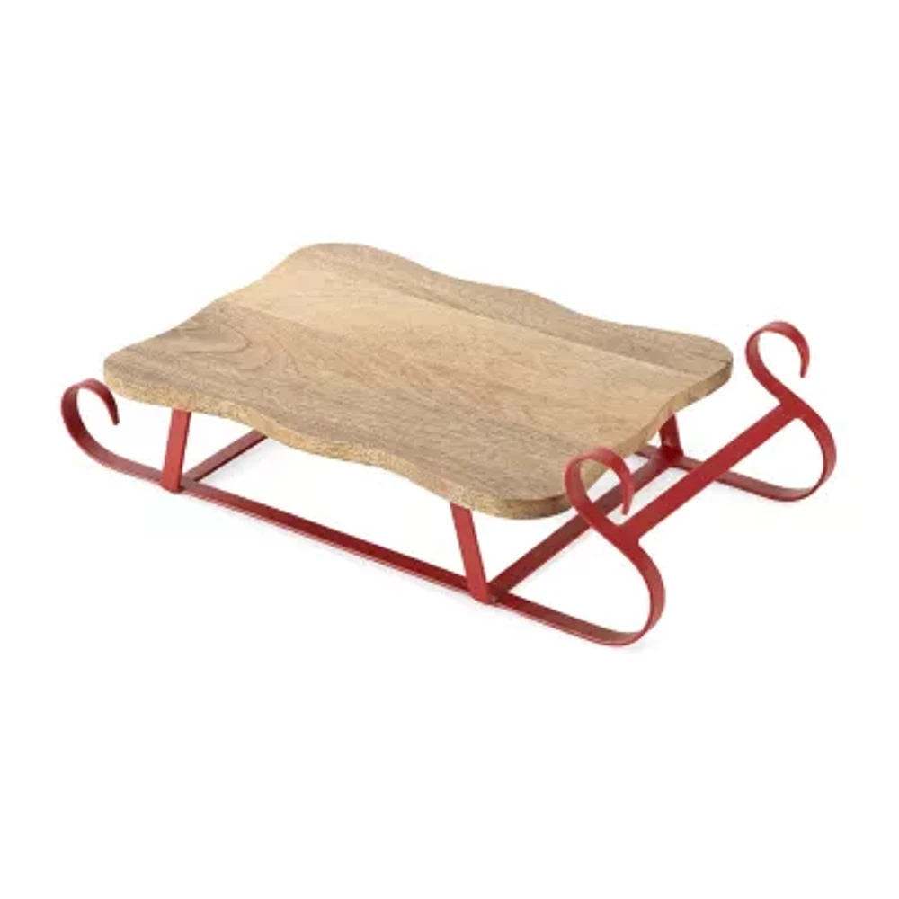 North Pole Trading Co. Wood Serving Tray