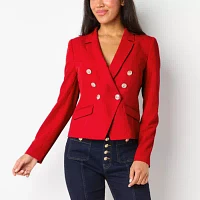 Bold Elements Womens Regular Fit Double Breasted Blazer