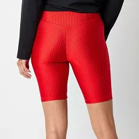 Xersion Womens Shine Rib Quick Dry Bike Short