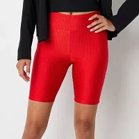 Xersion Womens Shine Rib Quick Dry Bike Short