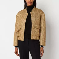 Liz Claiborne Midweight Womens Bomber Jacket