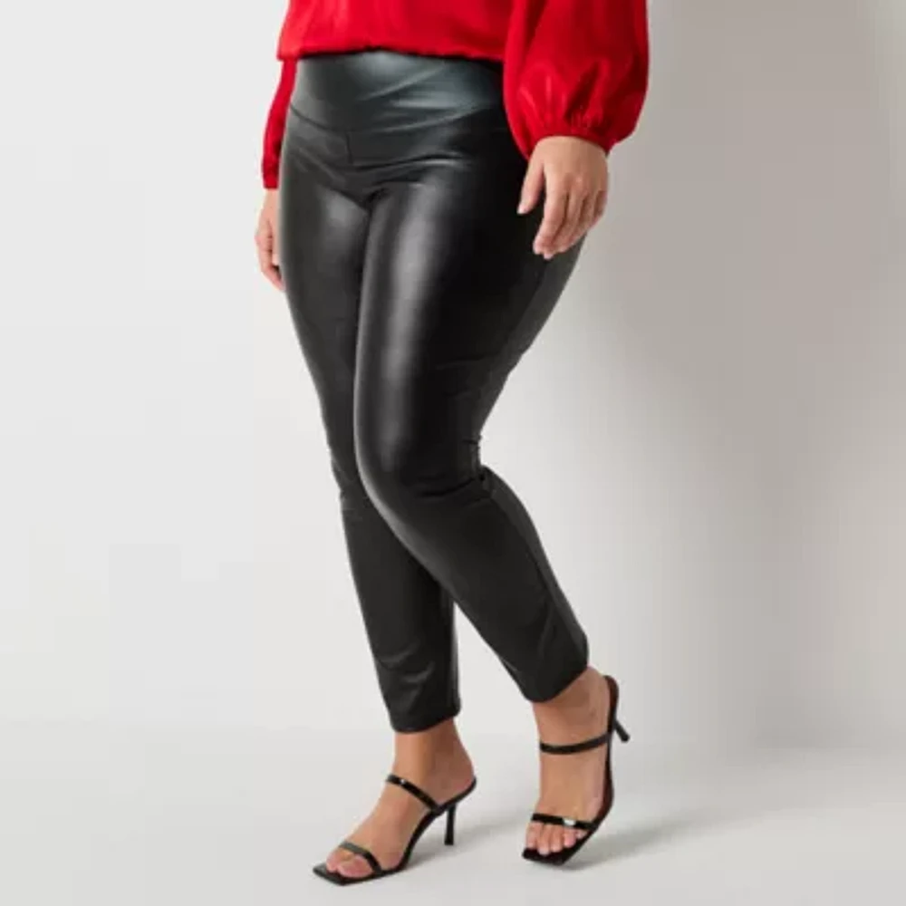 Bold Elements Plus Womens High Rise Full Length Leggings