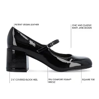 Journee Collection Womens Okenna Block Heel Pumps