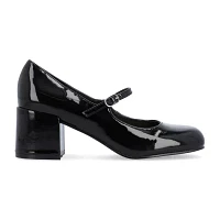 Journee Collection Womens Okenna Block Heel Pumps