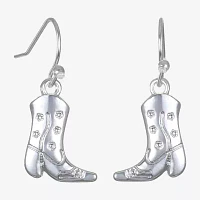 Bijoux Bar Delicates Silver Tone Boots Drop Earrings