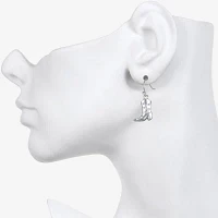 Bijoux Bar Delicates Silver Tone Boots Drop Earrings