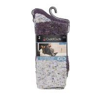 Cuddl Duds On The Go 2 Pair Crew Socks Womens