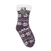 Cuddl Duds Womens 1 Pair Slipper Socks