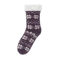 Cuddl Duds Womens 1 Pair Slipper Socks