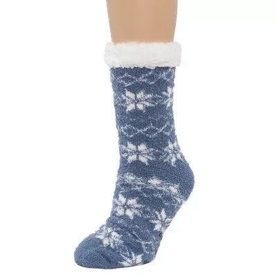 Cuddl Duds Womens 1 Pair Slipper Socks