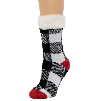 Cuddl Duds Womens 1 Pair Slipper Socks