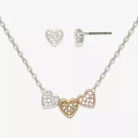 Mixit Pendant Necklace & Stud Earring 2-pc. Heart Jewelry Set