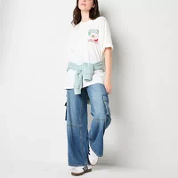 Ripple Junction Juniors Mexico City Oversized Tee Womens Crew Neck Short Sleeve Graphic T-Shirt