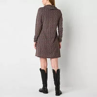 R & K Originals Womens Long Sleeve Shift Dress