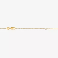 I / I1) Womens CT. T.W. Lab Grown White Diamond 10K Gold Pendant Necklace