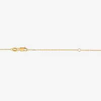 (I / I1) Womens 2 CT. T.W. Lab Grown White Diamond 10K Gold Pear Pendant Necklace