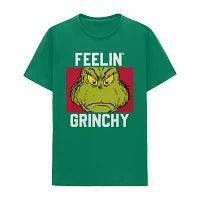 Mens Short Sleeve Grinch Graphic T-Shirt