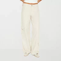 Forever 21 Womens Mid Rise Straight Cargo Pant-Juniors