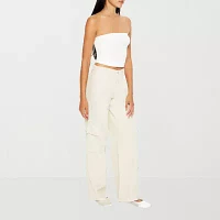 Forever 21 Womens Mid Rise Straight Cargo Pant-Juniors