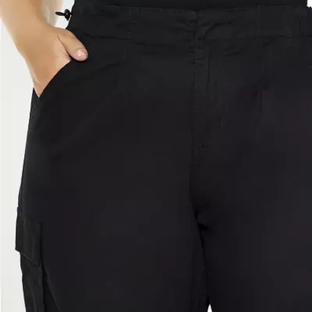 Forever 21 Twill Cargo Womens High Rise Jogger Pant Juniors Plus